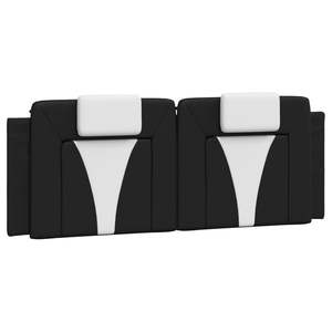 Coussin de tête de lit noir et blanc décoratif et oreiller décoratif - Product Image 2