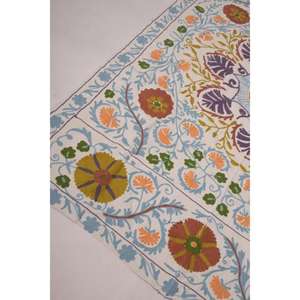 Lavinas Vintage Suzani Kantha Embroidered <b>Quilt</b> Handmade 100% Cotton Boho Bedspread <b>Throw</b> Blanket Eco-Friendly Washable - Product Image 4