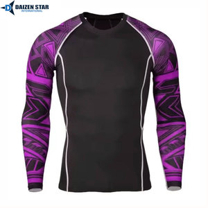 <b>Men</b> Full Sleeve Rash Guard Compression Shirt UPF 50+ UV Protection Quick Dry Breathable Eco-Friendly <b>Swim</b> Surf <b>Top</b> - Product Image 6