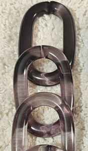 โซ่เรซิ่นใสหลากสีขนาดใหญ่สำหรับตกแต่งผนัง DIY และอุปกรณ์กั้นห้อง - Product Image 6