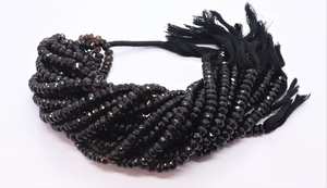 Cuentas facetadas de cuarzo ahumado natural AAA de 6.5-7 mm, cuentas redondas de cuarzo ahumado natural de 9 pulgadas para la fabricación de joyas. - Product Image 6