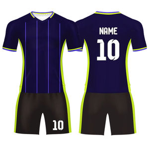 Uniforme de Fútbol Personalizado OEM, Conjunto Completo Transpirable que Incluye Camiseta con Número Personalizado para Futbolistas - Product Image 5