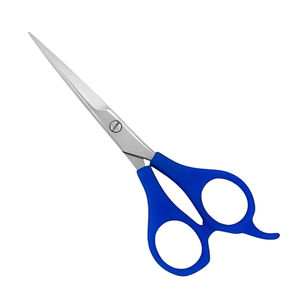 Ciseaux en plastique professionnels de haute qualité en acier inoxydable pour la coupe de cheveux avec poignées noires et lames affûtées - Product Image 6