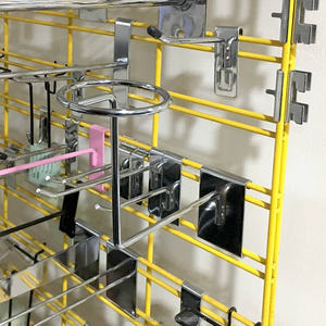 ที่แขวนหมวกเหล็กแบบตารางสำหรับร้านขายเสื้อผ้าแบบแขวนทำจากโลหะเหล็กเป็นมิตรต่อสิ่งแวดล้อมแบบพกพา - Product Image 2