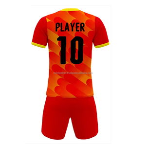 Men's Customizable Team Name Football/Soccer Jersey 100% Polyester Sublimation Printed <b>Short</b> Sleeve 160-220gsm Fabric - Product Image 2
