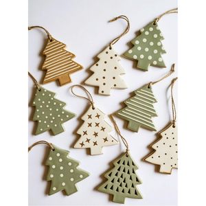 Ornements de Noël en bois découpés au laser sur mesure, flocons de neige, décorations de Noël en bois, artisanat, décorations de fête, décoration de Noël DIY - Product Image 3