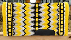 Handcrafted Wool Western Horse Saddle <b>Blanket</b> Premium Saddle Pad Comfortable Durable and Breathable Riding Gear - Product Image 2