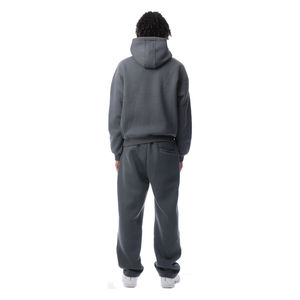 Sudadera con Capucha Moderna para Hombre, Diseño Gráfico, Mezcla de Algodón y Felpa, Corte Holgado, Bolsillo Canguro, Ribete Acanalado, Estilo Casual Urbano - Product Image 3