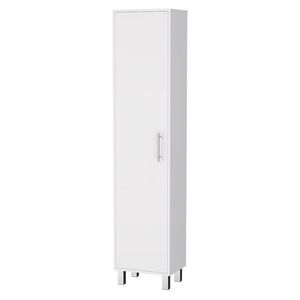 Buccan Laundry <b>Storage</b> Cabinet with <b>White</b> Finish Stylish Wicker Laundry <b>Baskets</b> - Product Image 2