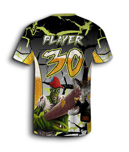 Camiseta de Béisbol Transpirable para Adultos de Talla Grande, de Secado Rápido, Antibacteriana, Anti-UV, Personalizable, 100% Poliéster - Product Image 2