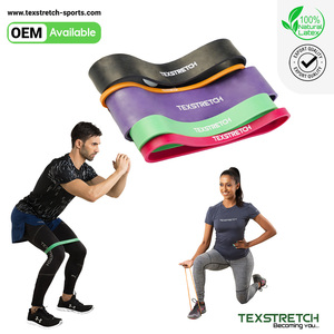 Banda de Resistencia Mini Loop de Látex Natural Premium de 12 LFL con Logotipo Personalizado OEM para Movilidad de Corto Alcance y Activación de Piernas y Glúteos - Product Image 1