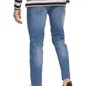 Nouvel Arrivage – Pantalon Classique Homme Coupe Crayon Taille Haute en Jean Extensible avec Fermeture Éclair, Style Décontracté Slim, Tailles Moyennes et Grandes, Salopette Tendance OEM - Product Image 2