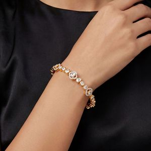 Elegant 14k Yellow Gold Lab Grown Diamond Brilliant Cut Women's Classic <b>Bangle</b> <b>Bracelet</b> Intricate Openwork Lattice Design - Product Image 3
