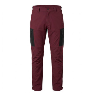 Pantalones de senderismo para hombre con tela elástica transpirable, bolsillos con cremallera seguros, paneles y puños ajustables en los tobillos para senderismo - Product Image 1
