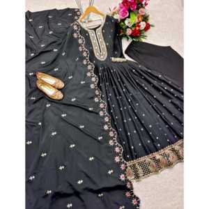 Ropa y accesorios musulmanes tradicionales Hermoso vestido de fiesta Pent y Dupatta - Product Image 2