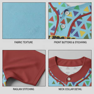 Tenues d'équipe de club unisexes personnalisées pour baseball et softball – Ensembles de maillots légers, anti-humidité, protection UV, OEM, haut de gamme automatisé - Product Image 6