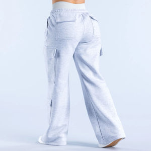 Pantalones Deportivos de Mujer, Ajustados, Cintura Alta, Secado Rápido, Transpirables, 100% Poliéster, para Invierno, con Cordón Ajustable y Frente Plano - Product Image 2