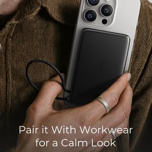 Lisen אולטרה-דק 3-in-1 10000mah בנק כוח מגנטי עם מובנה USB USB כבל USB מובנה עבור iPhone 17 16 Iwatch - Product Image 2