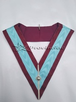 Collier maçonnique artisanal en bois, Rite Français, écologique, pour Maîtres Maçons, taille personnalisée, cadeaux originaux, couleurs magnifiques