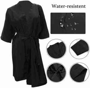 Mancuernillas Negras de Lujo para Mujer, Antiestáticas, de Secado Rápido, para Peluquería, Aptas para las Cuatro Estaciones, con Logotipo Personalizado, Servicio OEM/ODM - Product Image 3