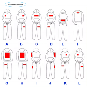 Streetwear, logo brodé personnalisé de haute qualité, sweat à capuche pour homme rose, sweat à capuche épais de couleur unie - Product Image 4