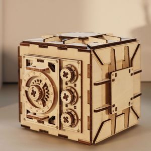 Puzzle 3D in Legno per Adulti, Kit Modello Combinabile Fai-da-te in Compensato per la Costruzione di un Contenitore Meccanico - Product Image 4