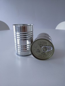 Contenedor Redondo de Metal Personalizable con Tapa de Anillo de Fácil Apertura para Uso Químico - Product Image 3