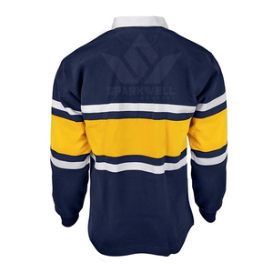 Camiseta de Rugby Sublimada Verde, Blanca y Amarilla para Hombre, Manga Corta, Corte Atlético, Absorbe la Humedad, Cuello Alto, para Todas las Temporadas, Deporte para Adultos - Product Image 3