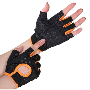 Gants de cyclisme demi-doigts en cuir personnalisés CYBEX INDUSTRY Pakistan, antidérapants, coupe-vent, haute durabilité, fermeture à enfiler, été - Product Image 5
