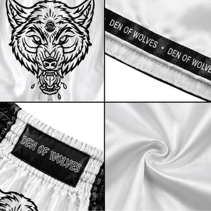 Pantalones Cortos de Muay Thai Profesionales de Competición con Diseño Personalizado OEM |   Pantalones Cortos de Boxeo Duraderos con Aberturas Laterales para Entrenamiento y Combate - Product Image 6