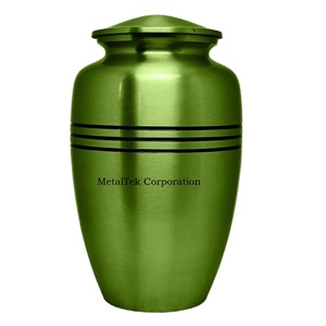 Customized Classic Black White Metal Cremation Urns For Ashes Adult Style <b>Memorial</b> <b>Keepsake</b> Funeral Decorative Standard Size Urn - Product Image 6