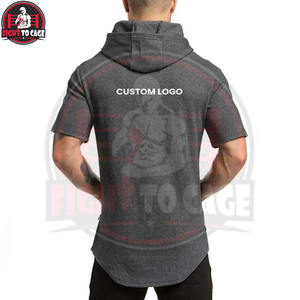 Sudaderas con Capucha de Manga Corta para Hombre, Logotipo Personalizado, Corte Ajustado, Algodón de Alta Calidad, Mejor Proveedor, Precio al por Mayor, Hecho en Pakistán, Producto de Moda - Product Image 6