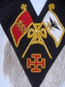 Masonic regalia Blue Lodge ASSR roofer COLLAR Freemason COLLAR เย็บปักด้วยมือ - Product Image 6