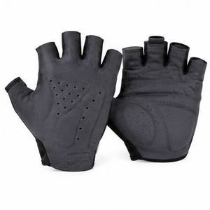 Guantes de Ciclismo Ligeros y Transpirables de Medio Dedo, Material de Cuero, Diseño con Paneles Antideslizantes, Unisex, Cierre de Velcro, Invierno - Product Image 6