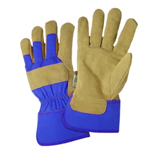 Gants de travail de sécurité pour charpentiers canadiens de haute qualité, haute visibilité, personnalisables, en cuir de vachette pleine fleur, protection des mains - Product Image 6