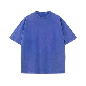 T-shirt unisexe rose oversize à manches courtes, épaules tombantes, 100 % coton, délavé à l'acide, col rond, couleur unie, entièrement personnalisable devant et derrière - Product Image 5
