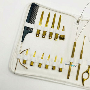 Pince à extensions de cheveux multifonctionnelle en acier inoxydable durable de haute qualité, clips en or plasma microperles ZETOMED PRO - Product Image 3