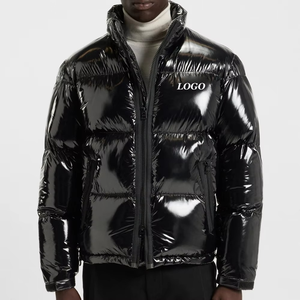 <b>Men</b> Winter Hooded Bubble <b>Jacket</b> Lightweight Warm Quilted Casual Full Zip Regular Fit Outdoor Comfortable Outerwear Waterproof - Product Image 1