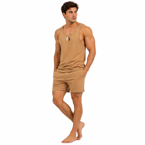 La tela de ropa deportiva ofrece una frescura y comodidad excepcionales en la camiseta sin mangas para hombre, con suave cobertura para el uso diario. - Product Image 6