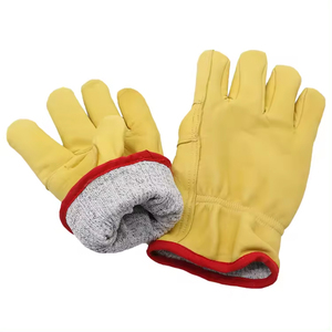 Gants de travail en cuir de vachette pleine fleur de qualité AB, robustes, pour jardinage et sécurité, prix de gros, en vente en ligne - Product Image 2