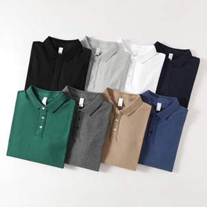 Vêtements pour hommes Nouvelle mode Polo en coton et polyester pour hommes Col montant Polo à manches courtes de haute qualité - Product Image 4