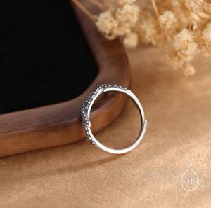 Anillo de Tentáculos de Pulpo de Plata de Ley Oxidada, Talla Ajustable, Anillo de Calamar, Anillo de Pulpo - Product Image 5