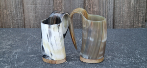 Taza de Beber Hecha a Mano en India, 100% Auténtica, de Cuerno de Búfalo Pulido, Inspirada en el Amor Vikingo, Elegante y Ecológica - Product Image 3