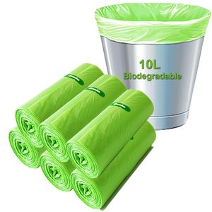 Sacs poubelles biodégradables compostables écologiques à soufflet inférieur en rouleau HDPE D2W avec impression par tampographie et thermoscellage en plastique - Product Image 3