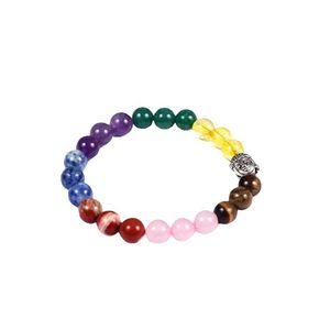 High Quality 7 Chakra Crystal Quartz Buddha Bead Bracelet Romantic Gift Fashion Charm Jewelry for Men Women Energy Meditation - Product Image 3