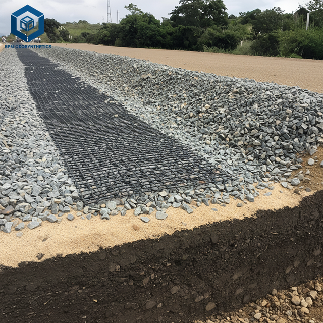 Retaining Wall Reinforcement Plastic Geo Grid Mesh Geogrid Mesh for Soil Reinforcement