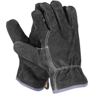 Economic Cowhide Split Leather Driving <b>Gloves</b> Long Lasting Heavy Duty Reflective Safety Work Soft Jackets Fireproof Plain - Product Image 1