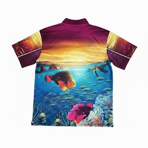 เสื้อแข่งตกปลาแบบสั่งทำพิเศษ พิมพ์ลายดิจิตอลแบบซับลิเมชั่น แห้งเร็ว สำหรับตกปลา - Product Image 2