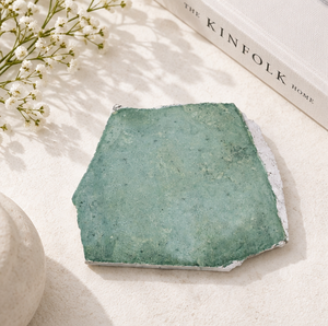 AK Brass Handcrafted Marble <b>Coaster</b> Light <b>Green</b> Color Modern Design Customized Shape Kitchenware/Tableware Decor Natural Stone - Product Image 2