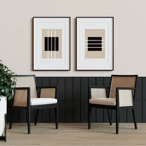 Antonia, lot de 4 fauteuils cannés, chaises de salle à manger élégantes - Product Image 4